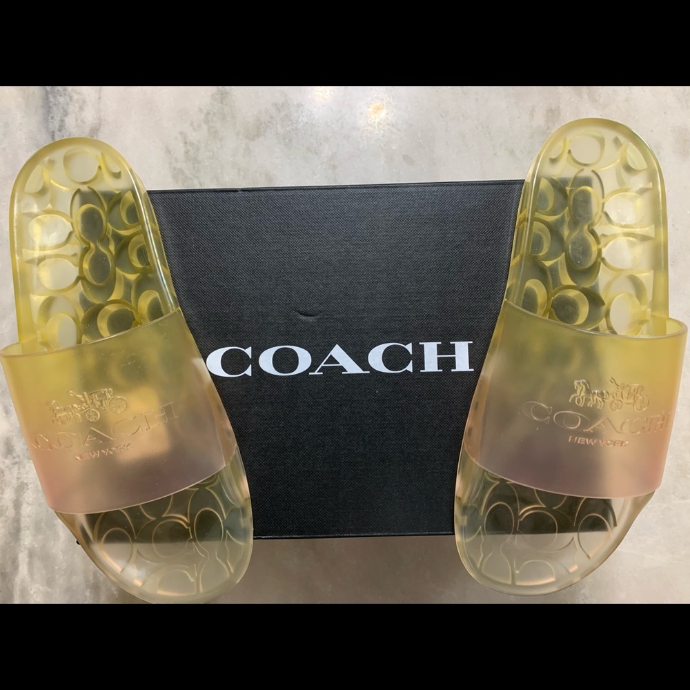 COACH RUBBER SLIDE
